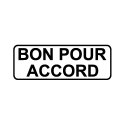 Tampon Bon Pour Accord